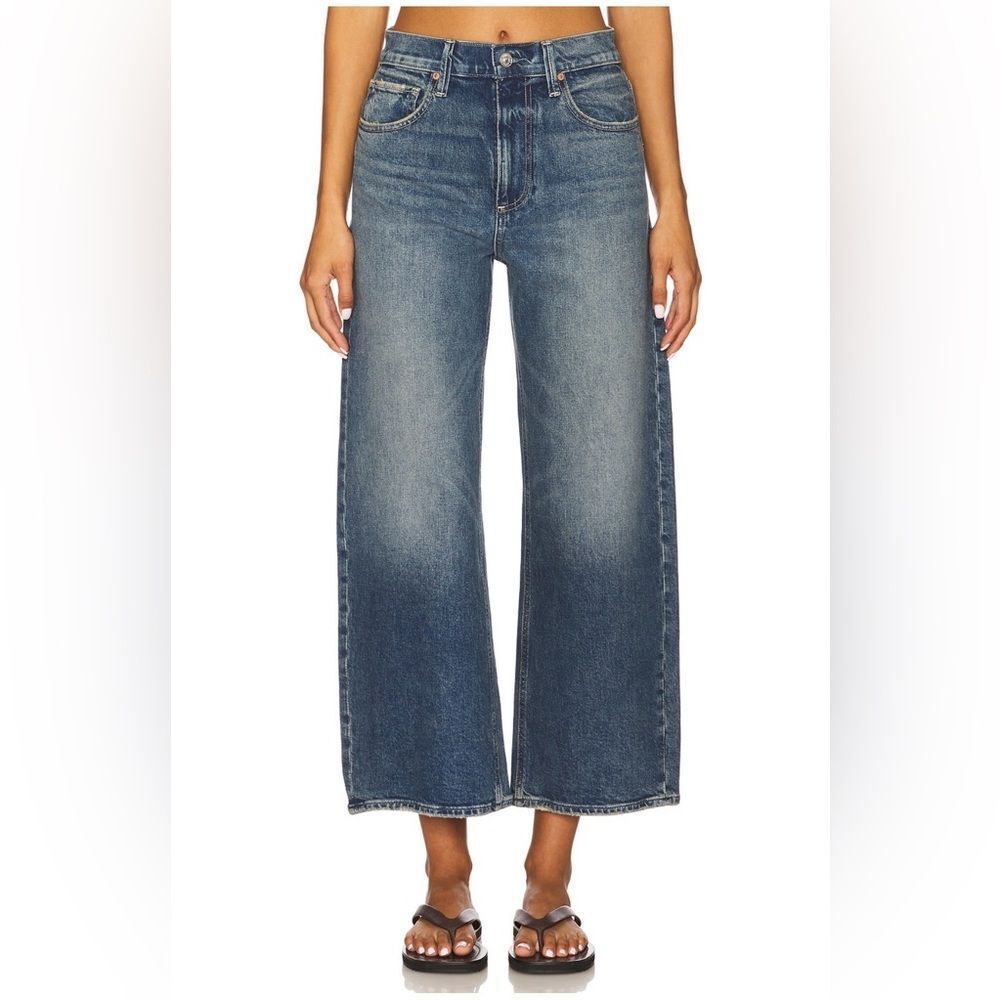 PAIGE Arellia Ankle Barrel Leg Jeans in Stones - Picture 2 of 11